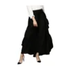 PID 65446 Women s Rayon Ruffled Elasticated Skirt Black 1 1000x1000 1 Women's Rayon Ruffled Elasticated Skirt (Black)