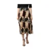 PID 65450 Women s Satin Pleated Elasticated Skirt Beige 1 1000x1000 1 Women's Satin Pleated Elasticated Skirt (Multicolor)
