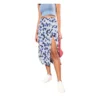 PID 65454 Women s Polyester Floral Side Zip Skirt Blue White 1 1000x1000 1 Women's Polyester Floral Side Zip Skirt (Blue - White)
