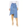 PID 65458 Women s Denim Hi Lo Buttoned Skirt Blue 1 1000x1000 1 Women's Denim Hi Lo Buttoned Skirt (Blue)