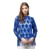 PID 65476 Women s Lace Self Design Long Sleeves Top Blue 1 1000x1000 1 Women's Lace Self Design Long Sleeves Top (Blue)