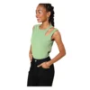 PID 65479 Women s Polyester Lycra Solid Sleeveless Top Green 1 1000x1000 1 Women's Polyester Lycra Solid Sleeveless Top (Green)