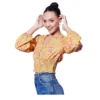 PID 65483 Women s Polyester Floral Long Sleeves Top Yellow 1 1000x1000 1 Women's Polyester Floral Long Sleeves Top (Multicolor)
