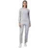 PID 65502 Women s Cotton Solid Long Sleeves Tracksuit Light Grey Pink 1 1000x1000 1 Women's Cotton Solid Long Sleeves Tracksuit (Light Grey - Pink)