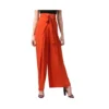 PID 65512 Women s Polyester Solid Smocked Trousers Orange 1 1000x1000 1 Women's Polyester Solid Smocked Trousers (Orange)