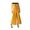 PID 65513 Women s Polyester Solid Smocked Trousers Yellow 1 1000x1000 1 Women's Polyester Solid Smocked Trousers (Yellow)