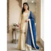 PID 66482 Women s Silk Embroidered 3 4th Sleeve Round Kurti With Palazzo and Dupatta Set Cream 1 1000x1000 1 Women's Silk Embroidered 3/4th Sleeve V-Neck Kurti With Sharara Pant and Dupatta Set (Cream & Blue)