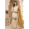 PID 66487 Women s Silk Embroidered 3 4th Sleeve Round Kurti With Palazzo and Dupatta Set Cream 1 1000x1000 1 Women's Silk Embroidered 3/4th Sleeve V-Neck Kurti With Sharara Pant and Dupatta Set (Cream & Yellow)