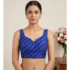 PID 66634 Womens Silk Embellished Sweetheart Neck Sleeveless Padded Blouse Blue Size 38 1 1000x1000 1 Women's Silk Embellished Sweetheart Neck Sleeveless Readymade Padded Blouse (Blue, Size 38)
