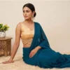 PID 66641 Womens Silk Embroidered Sweetheart Neck Sleeveless Padded Blouse Gold Size 38 1 1000x1000 1 Women's Silk Embroidered Sweetheart Neck Sleeveless Readymade Padded Blouse (Gold, Size 38)