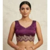 PID 66644 Womens Silk Embroidered Sweetheart Neck Sleeveless Padded Blouse Wine Size 38 1 1000x1000 1 Women's Silk Embroidered Sweetheart Neck Sleeveless Readymade Padded Blouse (Wine, Size 38)