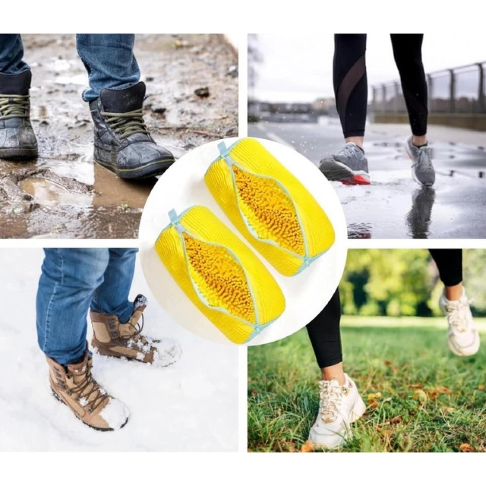 Pack of 2 Shoe Washing Machine Bag (Yellow) - Image 4
