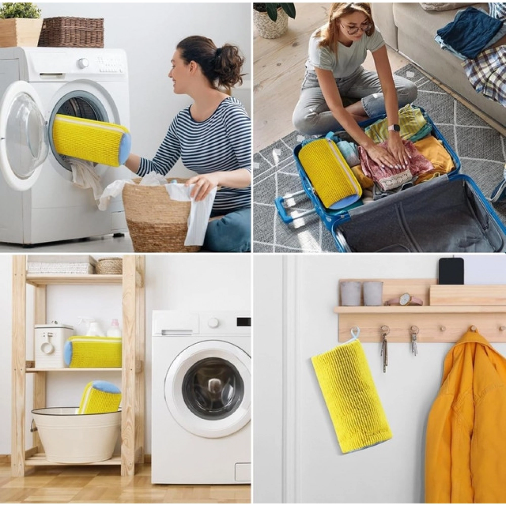 Pack of 2 Shoe Washing Machine Bag (Yellow) - Image 5