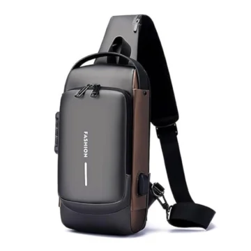 Waterproof Sling Cross Backpack Bag (Black)