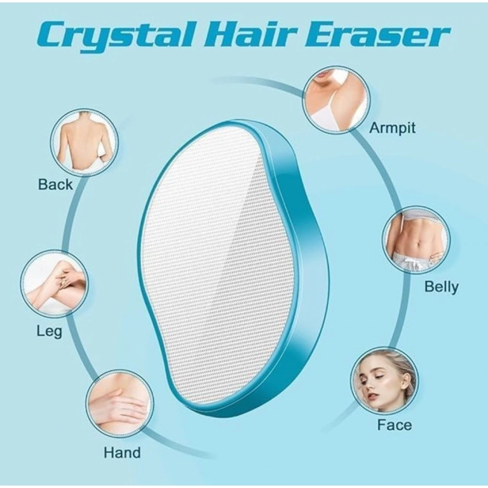 Pack of 3 Crystal Painless Hair Eraser (Blue) - Image 2