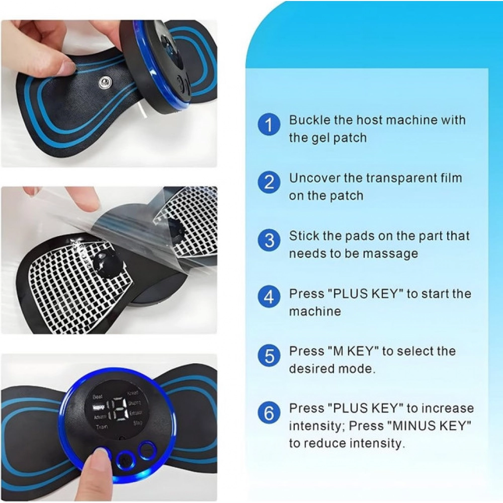 Pack of 2 Butterfly Massager (Black) - Image 4