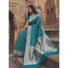 PID 67028 Women s Art Silk Printed Saree With Unstitched Blouse 5 5 Mtr Rama Blue 1 1000x1000 1 Women's Art Silk Printed Saree With Unstitched Blouse 5.5Mtr (Teal)