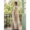 PID 67048 Women s Linen Printed Saree With Unstitched Blouse 5 5 Mtr Lite Brown 1 1000x1000 1 Women's Linen Striped Saree With Unstitched Blouse 5.5Mtr (Lite Brown)