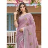 PID 67071 Women s Linen Printed Saree With Unstitched Blouse 5 5 Mtr Light Purple 1 1000x1000 1 Women's Linen Embroidered Saree With Unstitched Blouse 5.5Mtr (Light Purple)
