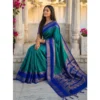 PID 67084 Women s Silk Blend Printed Saree With Unstitched Blouse 5 5 Mtr Rama 1 1000x1000 1 Women's Silk Blend Printed Saree With Unstitched Blouse 5.5Mtr (Teal-Blue)