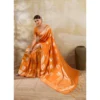 PID 67086 Women s Silk Blend Printed Saree With Unstitched Blouse 5 5 Mtr Orange 1 1000x1000 1 Women's Silk Blend Printed Saree With Unstitched Blouse 5.5Mtr (Orange)