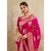 PID 67090 Women s Silk Blend Printed Saree With Unstitched Blouse 5 5 Mtr Magenta 1 1000x1000 1 Women's Silk Blend Printed Saree With Unstitched Blouse 5.5Mtr (Magenta)