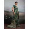 PID 67091 Women s Silk Blend Printed Saree With Unstitched Blouse 5 5 Mtr Bottal Green 1 1000x1000 1 Women's Silk Blend Printed Saree With Unstitched Blouse 5.5Mtr (Bottel Green)