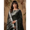 PID 67097 Women s Linen Cotton Printed Saree With Unstitched Blouse 5 5 Mtr Black 1 1000x1000 1 Women's Linen Cotton Printed Saree With Unstitched Blouse 5.5Mtr (Black)
