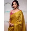 PID 67117 Women s Tissue Silk Soild Saree With Unstitched Blouse 5 5 Mtr Yellow 1 1000x1000 1 Women's Tissue Silk Solid Saree With Unstitched Blouse 5.5Mtr (Yellow)