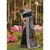 PID 67131 Generic Women s Linen Cotton Floral Embroiderd Saree With Unstitched Blouse 5 5 Mtr Black 1000x1000 1 Women's Linen Cotton Floral Embroidered Saree With Unstitched Blouse 5.5Mtr (Black)