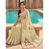 PID 67156 Women s Star Georgette Embellished Saree With Unstitched Blouse 5 5 Mtr Beige 1 1000x1000 1 Women's Star Georgette Embellished Saree With Unstitched Blouse 5.5Mtr (Beige-Maroon)