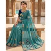 PID 67157 Women s Star Georgette Embellished Saree With Unstitched Blouse 5 5 Mtr Blue 1 1000x1000 1 Women's Star Georgette Embellished Saree With Unstitched Blouse 5.5Mtr (Blue)