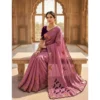 PID 67158 Women s Star Georgette Embellished Saree With Unstitched Blouse 5 5 Mtr Darkpeach 1 1000x1000 1 Women's Star Georgette Embellished Saree With Unstitched Blouse 5.5Mtr (Dusty Purple-Blue)