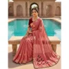 PID 67159 Women s Star Georgette Embellished Saree With Unstitched Blouse 5 5 Mtr Gajri 1 1000x1000 1 Women's Star Georgette Embellished Saree With Unstitched Blouse 5.5Mtr (Dusty Coral-Maroon)
