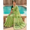PID 67160 Women s Star Georgette Embellished Saree With Unstitched Blouse 5 5 Mtr Green 1 1000x1000 1 Women's Star Georgette Embellished Saree With Unstitched Blouse 5.5Mtr (Green)