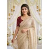 PID 67191 Women s Star Georgette Embroidered Saree With Unstitched Blouse 5 5 Mtr Beige 1 1000x1000 1 Women's Star Georgette Embroidered Saree With Unstitched Blouse 5.5Mtr (Beige)