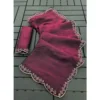 PID 67209 Women s Satin Embellished Saree With Unstitched Blouse 5 5 Mtr Wine Toned 1 1000x1000 1 Women's Satin Embellished Saree With Unstitched Blouse 5.5Mtr (Burgundy)