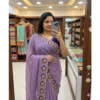 PID 67214 Women s Star Georgette Embroidered Saree With Unstitched Blouse 5 5 Mtr Purple 1 1000x1000 1 Women's Star Georgette Embroidered Saree With Unstitched Blouse 5.5Mtr (Purple)