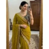PID 67223 Women s Star Georgette Embroidered Saree With Unstitched Blouse 5 5 Mtr Yellow 1 1000x1000 1 Women's Star Georgette Embroidered Saree With Unstitched Blouse 5.5Mtr (Mustard Yellow)