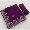 PID 67247 Women s Georgette Embellished Saree With Unstitched Blouse 5 5 Mtr Purple 1 1000x1000 1 Women's Georgette Embellished Saree With Unstitched Blouse 5.5Mtr (Purple)
