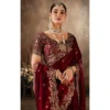 PID 67264 Women s Silk Embroidered Saree With Unstitched Blouse 5 5 Mtr Maroon 1 1000x1000 1 Women's Silk Embroidered Saree With Unstitched Blouse 5.5Mtr (Maroon)