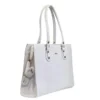 PID 67359 Women s PU Leather Croco Tote Bag White 1 1000x1000 1 Women's Polyurethane Croco Shoulder Tote Bag (White)