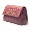 PID 67377 Women s PU Leather Floral Embroidered Crossbody Sling Bag with Adjustable Strap Red 1 1000x1000 1 Women's Polyurethane Floral Embroidered Crossbody Sling Bag with Adjustable & Removable Strap (Red)