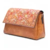 PID 67378 Women s PU Leather Floral Embroidered Crossbody Sling Bag with Adjustable Strap Tan 1 1000x1000 1 Women's Polyurethane Floral Embroidered Crossbody Sling Bag with Adjustable & Removable Strap (Tan)