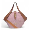 PID 67390 Women s PU Leather Floral Printed Hexagonal Satchel Handbag with Adjustable Strap Pink 1000x1000 1 Women's Polyurethane Floral Printed Hexagonal Satchel Handbag with Adjustable Strap (Pink)