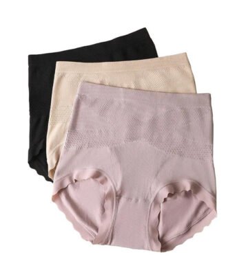 Nylon Women's Seamless High Waist Hipster 105 Panty Free Size (Multicolor)