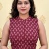 PID 67963 Women s Ajrakh Cotton Ajarkh Sleeveless Collar Neck Padded Readymade Blouse Maroon Size Women's Ajrakh Cotton Ajarkh Sleeveless Collar Neck Padded Readymade Blouse (Maroon, Size 38 - Self-Alterable 36�40)