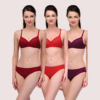 J49Tuar4kOI25Y05f2LXuYheXKA1bAYOD6Wvo6Rr "Elegant" Solid Color Bra Sets ( Pk of 3)