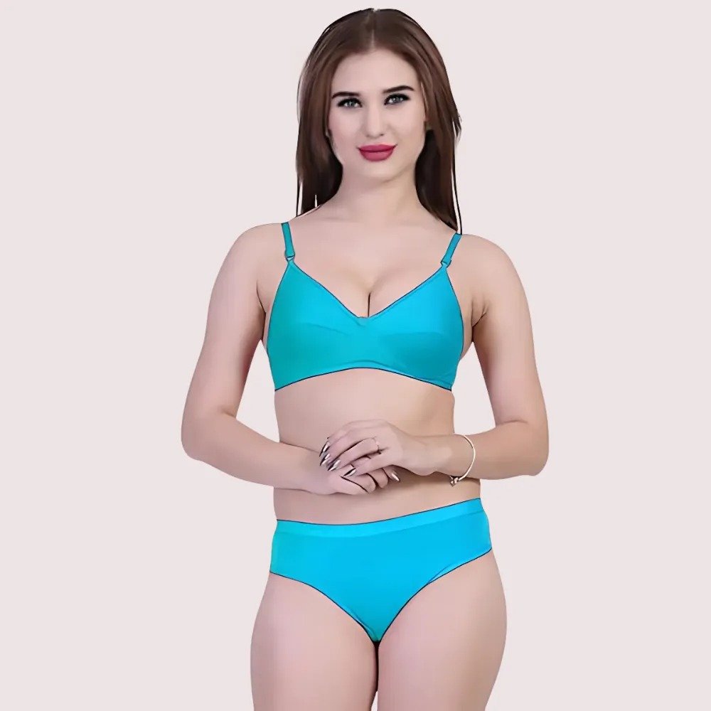 Women's Non-Padded Bra Panty Set (2 pack) 1 Women's Non-Padded Bra Panty Set (2 pack)