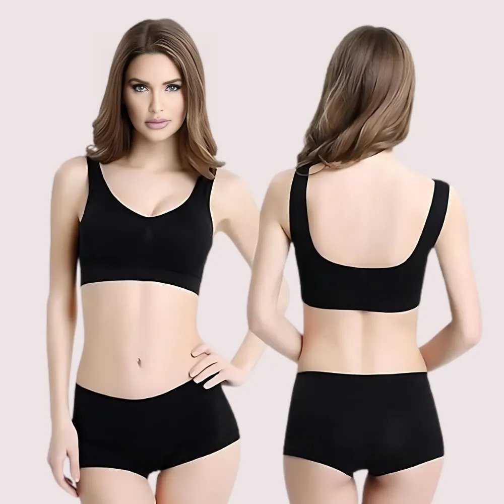Contrast Medium Support Sports Bra Twin Pack 1 Contrast Medium Support Sports Bra Twin Pack
